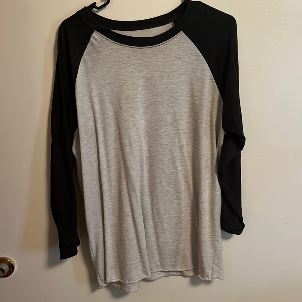 Baseball shirt white/black